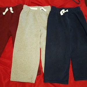 3 pair of sweat pants